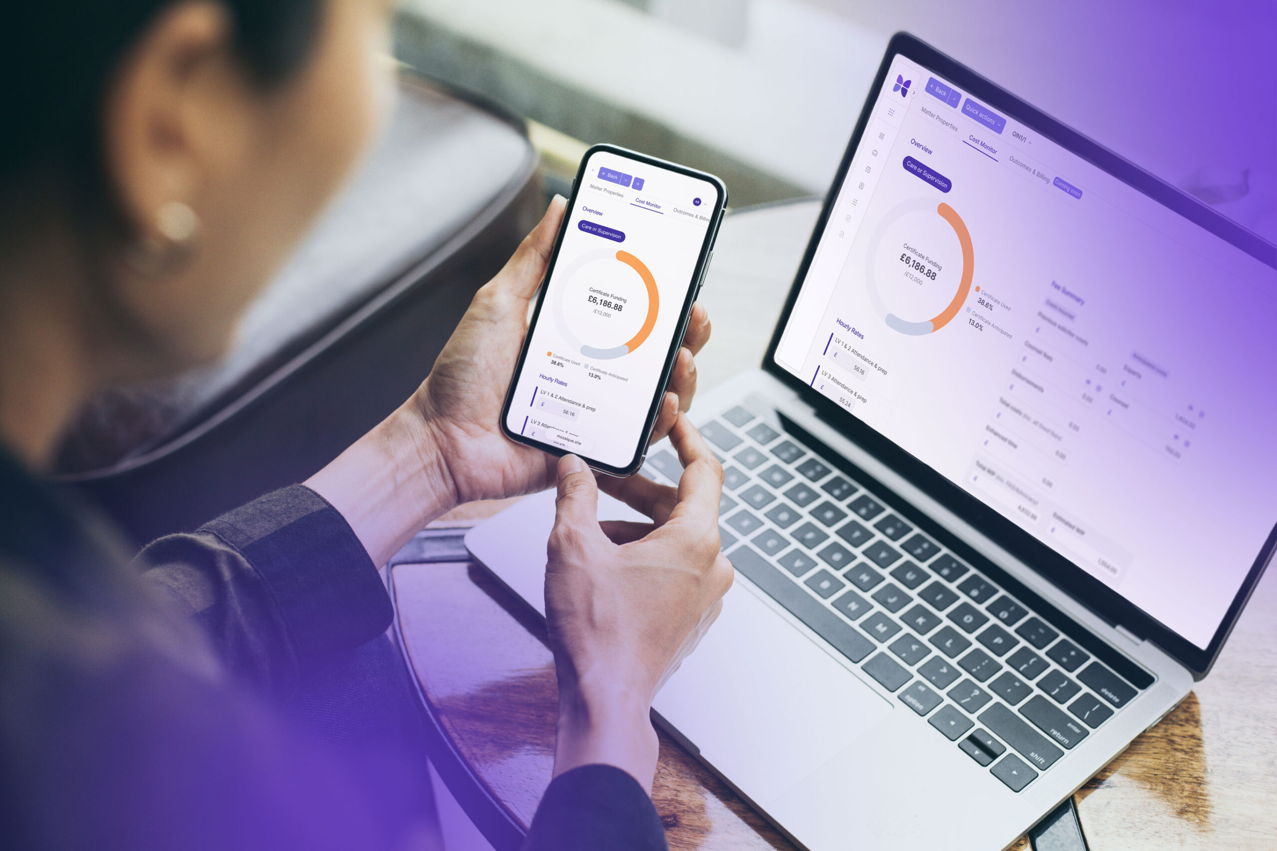 Legal aid cost monitor